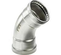 Viega Sanpress Inox XL 482664 88,9 mm, 45 °, acier inoxydable, SC-Contur