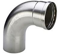 Viega Sanpress Inox XL 577995 64 mm, 90 °, acier inoxydable, SC-Contur