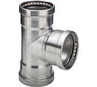 Viega Sanpress Inox XL-T-piece 482732 88,9 x 88,9 x 88,9 mm, acier inoxydable, SC-Contur