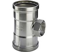 Viega Sanpress Inox XL-T-piece 482879 76, 2000 x Rp 2 x 76, 2000 mm, acier inoxydable, SC-Contur