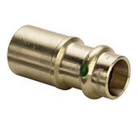 Viega Sanpress Reduzierstück 287344 18 x 12 mm, bronze ou bronze au silicium, SC-Contur, embout mâle