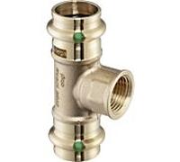 Viega Pièce en T Sanpress 121945 35 x Rp 2000 /2 x 35 mm, bronze ou bronze au silicium, contour SC