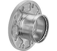 Viega Sanpress Viega bride Inox 482 978 76, 2000 mm, DN 65, en acier inoxydable, raccord à sertir, SC-Contur