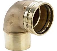 Viega Sanpress XL 353650 76, 2000 mm, 90 °, bronze, Viega mâle