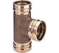 Viega Sanpress XL pièce en T 350628 76, 2000 mm, bronze