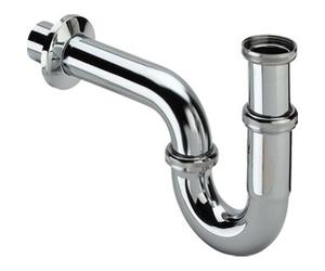 Viega Siphon 1.1/4inch avec rosace inclus tube mural Laiton Chrome 123451