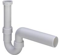 Viega Siphon pour tuyau 105716 G 2000 2000/2 x DN 40, plastique blanc, sortie horizontale