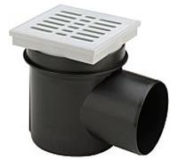 Viega Siphon de cave Kellermeister 106003 DN 100, plastique noir, avec siphon