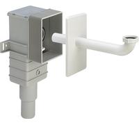 Viega piège à odeurs 553760 G 2000 2000 /4 x 50/40 mm, encastré, plastique blanc