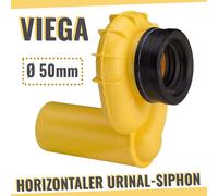 Viega Siphon urinoir FI50 - horizontal
