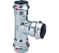 Viega Té Prestabo, d1 42, d2 22, d3 42 acier non allié, galvanisé modèle 1118, 5