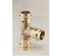 Viega Té Profipress Sanpress, d1 28, d2 28, d3 18 bronze rouge ou bronze au sili