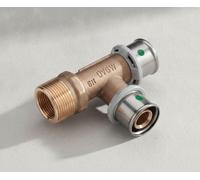 Viega Té Sanfix Fosta Sanfix P, R 3/4, d1 20, d2 20 Bronze rouge Modèle 2126.4,
