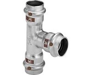 Viega Temponox Té 810450 35 x 28 x 35 mm, acier, inoxydable, avec SC-Contur