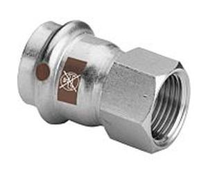 Viega Temponox Übergangsstück 811761 18 mm x Rp 2000 / 801 , acier, inoxydable, filetage Rp, SC-Contur