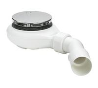 Viega Tempoplex bonde de douche 60mm haut complet 115x40/50 pour receveur de douche avec trou 90mm chrome 634100