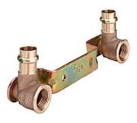 Viega Unité de montage Sanpress 295462 15 mm x Rp 2000 / 2 x 150 mm, bronze, SC-Contur