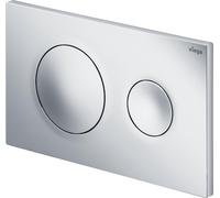 Viega Visign bouton de chasse d'eau pour WC acier 773786