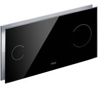 Viega Visign bouton de chasse d'eau pour WC noir 597498