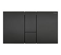 Viega Visign pour plaque de commande Style 801748 220x130x6mm, pour réservoir encastré, plastique noir mat