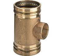 Viega Sanpress XL-T-pièce 354589 88,9 x Rp 3/4 x 88,9 mm, bronze, SC-Contur