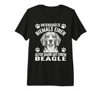 Vieil Homme Beagle T-Shirt Haut de Gamme