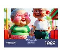 Vieil Homme et Vieille Dame Puzzle 1000 Pièces - Moment Zen, Jeu Créatif, Défi Cérébral pour Adultes, Packaging Décoratif, 70x50cm/1000pcs