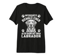 Vieil Homme Labrador T-Shirt Haut de Gamme