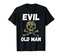 Vieil Homme maléfique Le crâne du Vieil Homme maléfique T-Shirt