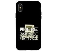 Vieil Ordinateur où la Patience est allée Mourir Techie Coque pour iPhone X/XS