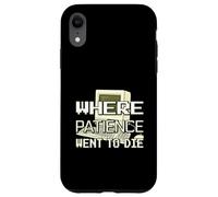 Vieil Ordinateur où la Patience est allée Mourir Techie Coque pour iPhone XR