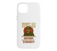 Vieil vétéran Grincheux, Mon Niveau de Sarcasme dépend Coque pour iPhone 14 Plus