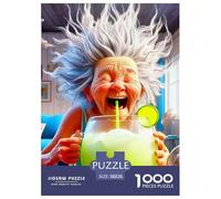Vieille Grand-mère Heureuse Puzzle 1000 pièces - Cadeau Créatif Et Relaxant, Puzzle pour Adultes, Poster Mural Et Emballage Premium Inclus, 38x26cm/1000pcs