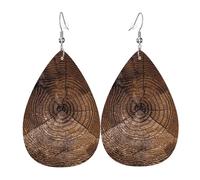 Vieille Gravure Sur Bois Boucles D’Oreilles En Cuir Amusantes Boucles D'Oreilles Pendantes Décontractées Boucle D’Oreille En Cuir Pour Décorations Mariage Les Vacances