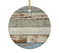 Vieille planche en bois imprimée 7,3 cm sapin de Noël à suspendre, choix parfait pour la décoration de Noël pour la maison et les vacances