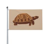 Vieille Tortue Drapeau De Jardin Imprimé Drapeaux Double Face Bannière Cour 90X150Cm Pour Chambres Anniversaires Toutes Les Saisons
