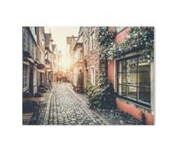 Vieilles ruelles à la lumière du Soir，Jigsaw Puzzle 1000 Pièces Puzzles Adultes Enfants Intéressant 1000 Pièces Puzzle Personnalisé Jouets（38x26cm）-G50