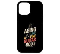 Vieillir comme Une Fine Guitare Solo rétro Rock Humour Coque pour iPhone 12 Pro Max