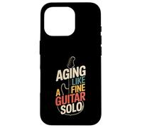 Vieillir comme Une Fine Guitare Solo rétro Rock Humour Coque pour iPhone 16 Pro