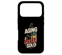 Vieillir comme Une Fine Guitare Solo rétro Rock Humour Coque pour iPhone 17 Pro