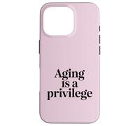 Vieillir est Une Citation de longévité privilège Coque pour iPhone 16 Pro