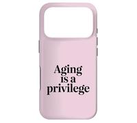 Vieillir est Une Citation de longévité privilège Coque pour iPhone 17 Pro