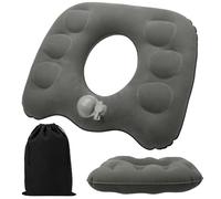 ViEinkaufen 1 coussin de siège gonflable en forme de donut, coussin portable pour s'asseoir sur des anneaux, coussin pour hémorroïdes, fauteuil roulant, soulagement de la pression, escarres de lit