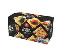 VIEIRA DE CASTRO - Biscuits apéritifs crème cracker - Source de Fibres · Biscuiterie Portugaise · Craquante et Légère - la boite de 180g - Le Lot De 4