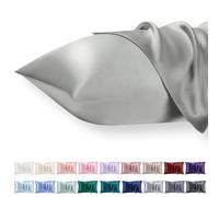 Vielit Taie Oreiller Satin 40x60 Lot de 2,Gris Clair Pillowcase pour Cheveux,Similaire Aux Taie d Oreiller en Soie,Taies d'oreillers 40x60 Housse de Coussin certifié Oeko-Tex