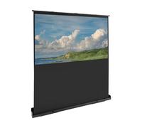 Vielrosse Écran de projection portable 80" 16:9, 4K, 8K, ultra haute définition et 3D/HDR actif, noir, fibre de verre, surface mate, projection avant, montage au sol