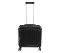 Vielrosse Valise bagage à main, 47 l, avec 4 roues et serrure par mot de passe, valise rigide à roulettes de 47 l, avec compartiment avant séparé pour les voyages, les affaires, noir, Noir , 1 pièce