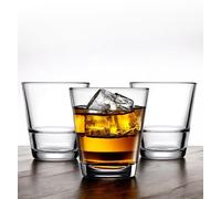 vienberg Lot de 12 verres | Profesionell Grandes Series | 310 ml | Verre trempé | Verres à whisky, verres à café, verres à eau | Qualité gastronomique | Verre fabriqué en Europe