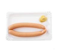 vienberg Lot de 250 assiettes jetables en carton - 13 x 20 cm - Carrées - Qualité gastronomique robuste - Assiettes à frites - Assiettes de fête