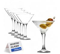 vienberg Lot de 6 verres à cocktail Martini Cosmopoliten Manhattan Margarita Sidecar - 175 ml - Fabriqués en Europe